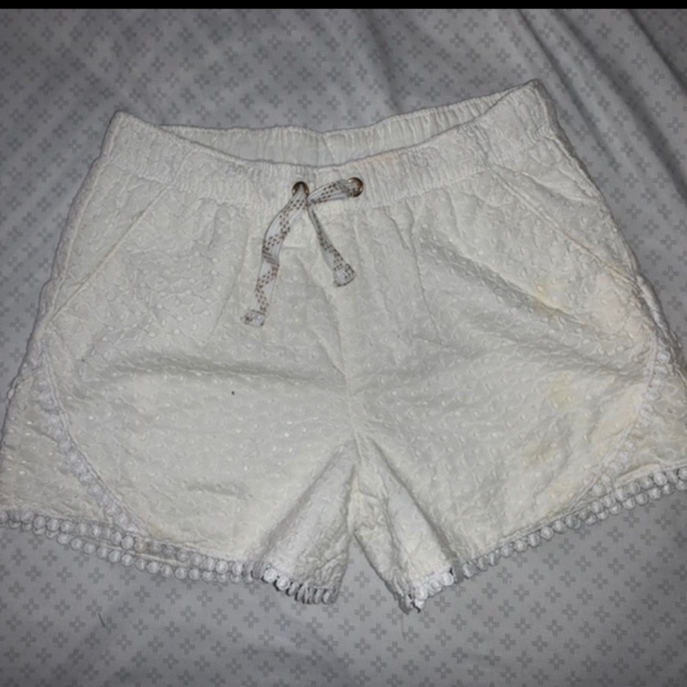 cat&jack white pattern kid shorts